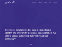 Tablet Screenshot of gyselroth.com